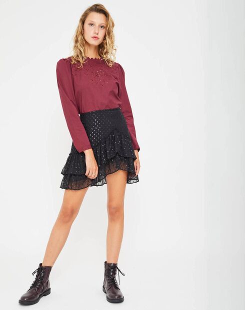 Baba burgunderrote Bluse