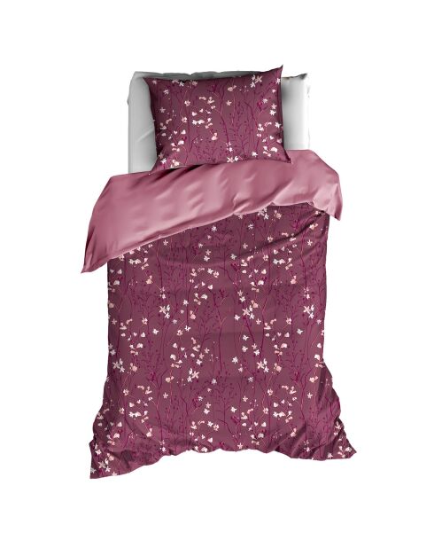 Parure housse de couette Violetta rose