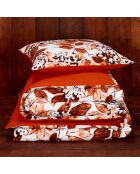 Parure housse de couette Mimulus rouge