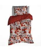 Parure housse de couette Mimulus rouge