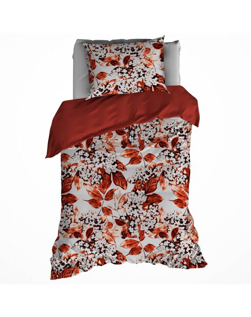 Parure housse de couette Mimulus rouge