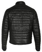 Doudoune en Cuir Anibal noire