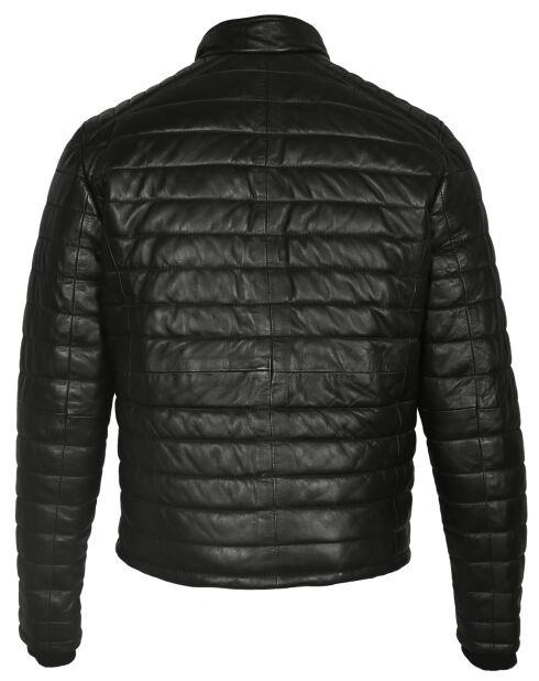 Doudoune en Cuir Anibal noire