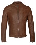 Veste en Cuir Corto cognac