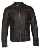 Veste en Cuir Corto marron foncé