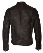 Veste en Cuir Corto marron foncé