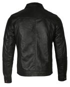 Veste en Cuir Micky noire