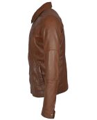 Veste en Cuir Micky cognac