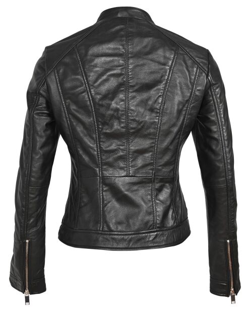 Veste en Cuir Josepha noire