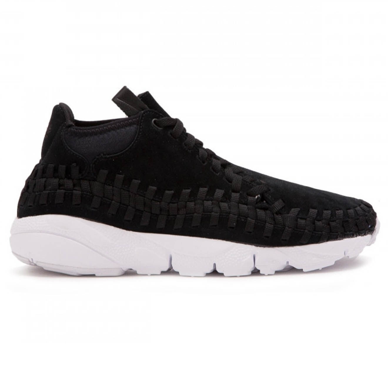 Baskets En Cuir Air Footscape Woven Chukka Noir Blanc Vente Priv E