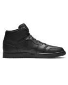 Baskets en Cuir Jordan 1 Mid noires