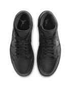 Baskets en Cuir Jordan 1 Mid noires