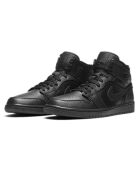 Baskets en Cuir Jordan 1 Mid noires