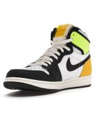 Baskets en Cuir Air Jordan 1 High Og Vault blanc/noir/vert fluo/jaune