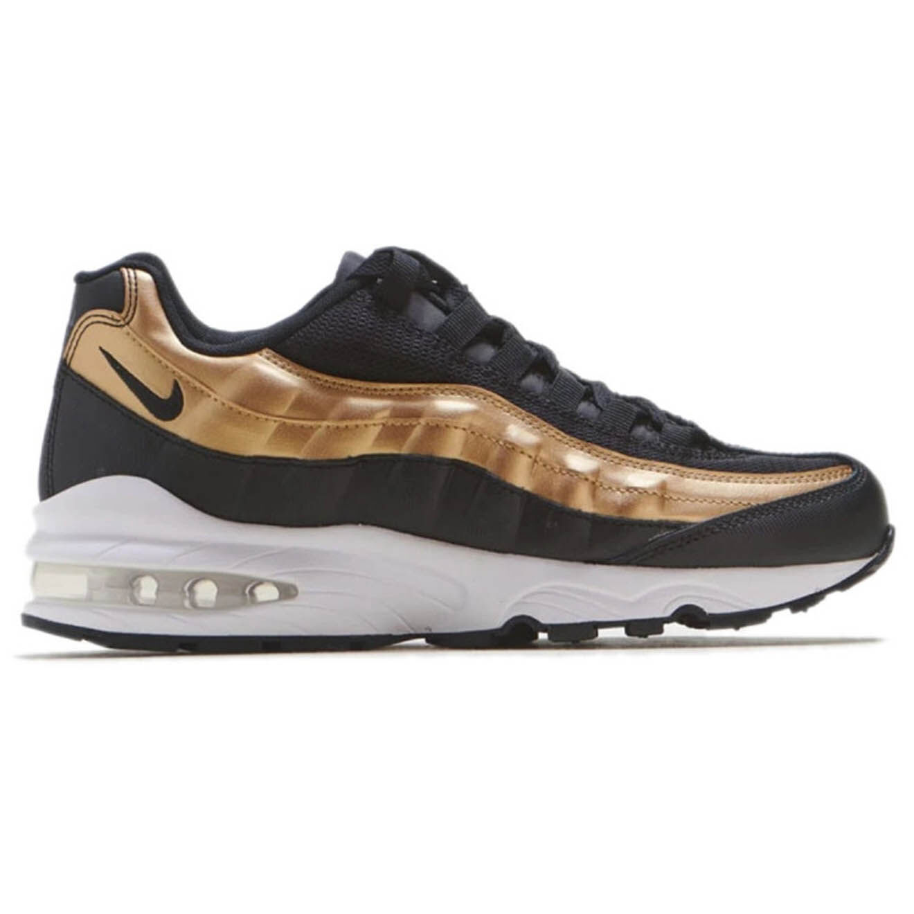 Baskets Air Max 95 Gs noir dore Vente privee Nike BazarChic