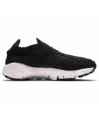 Baskets en Velours de Cuir Wmn Footscape Woven noir/blanc