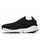 Baskets en Velours de Cuir Wmn Footscape Woven noir/blanc