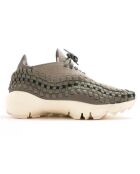 Baskets en Velours de Cuir Wmn Footscape Woven gris/vert/blanc