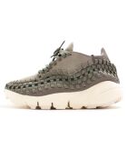 Baskets en Velours de Cuir Wmn Footscape Woven gris/vert/blanc