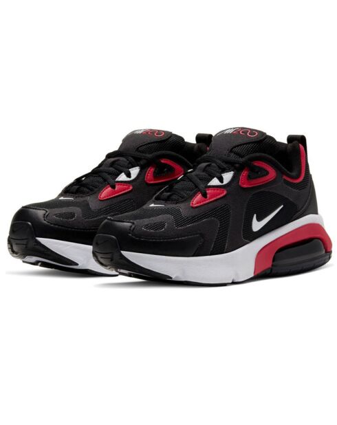 Baskets Air Max 200 Gs noir/rouge/blanc