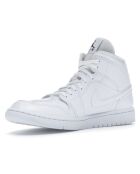 Air Jordan 1Mid Weiße Ledersneaker