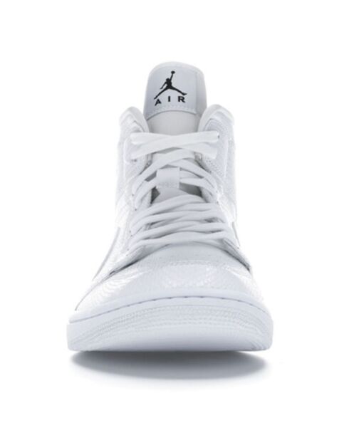 Air Jordan 1Mid Weiße Ledersneaker