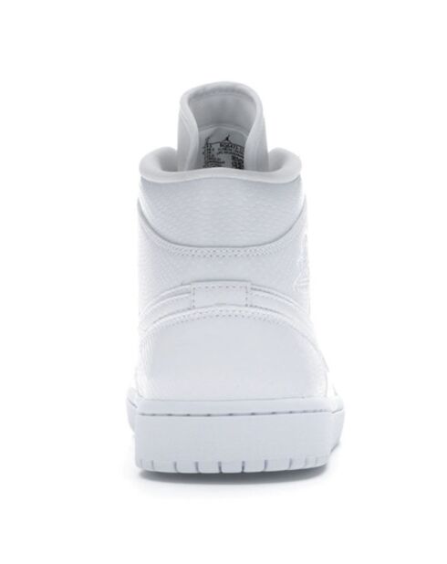Air Jordan 1Mid Weiße Ledersneaker