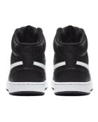 Baskets en Cuir Court Vision Mid noir/blanc