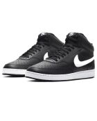 Baskets en Cuir Court Vision Mid noir/blanc