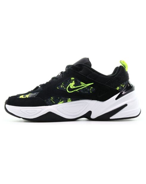 Baskets en Cuir & Toile M2K Tekno noir/jaune