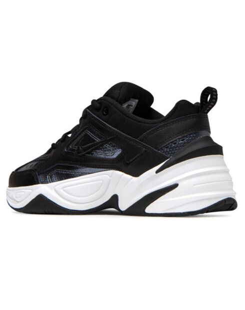 Zwarte M2K Tekno Ess sneakers van leer en canvas