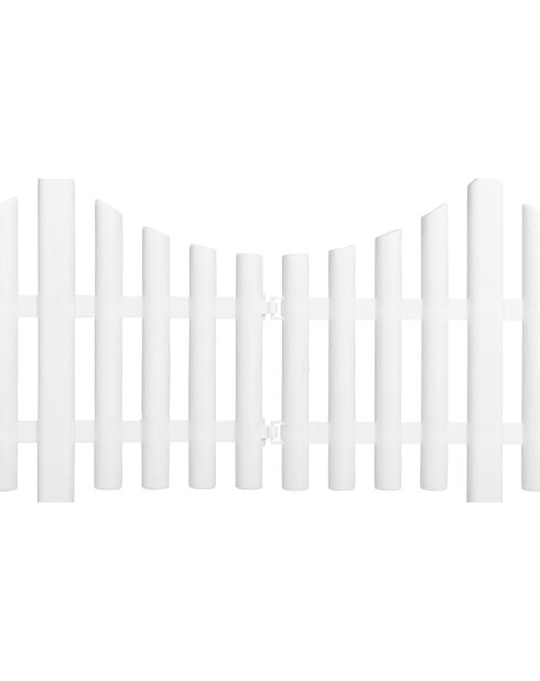 10 bordes blancos de plástico blando, 60 x 32,5 cm