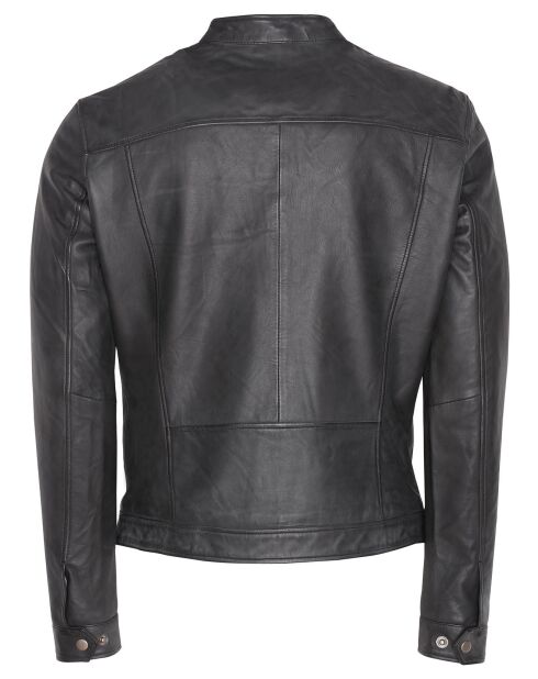 Veste en Cuir Corto noire