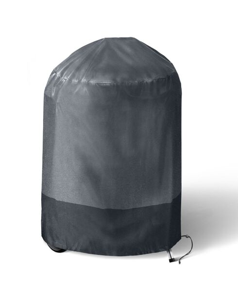 Housse de protection pour barbecue rond gris/noir - 70x80 cm