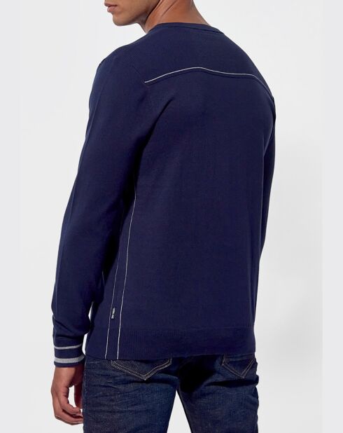 Marineblauwe trui met dummy