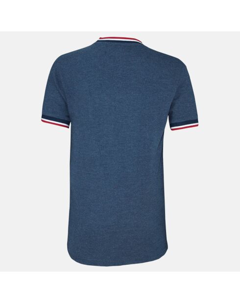 T-Shirt en Coton mélangé Manches Courtes bleu marine