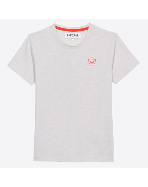 T-Shirt en Coton Manches Courtes gris perle