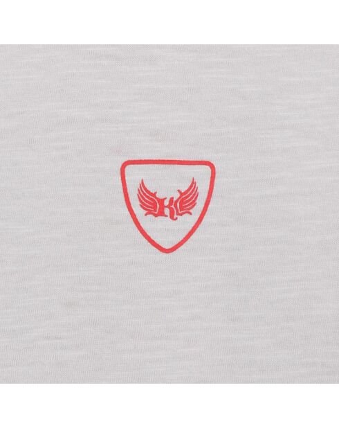 T-Shirt en Coton Manches Courtes gris perle