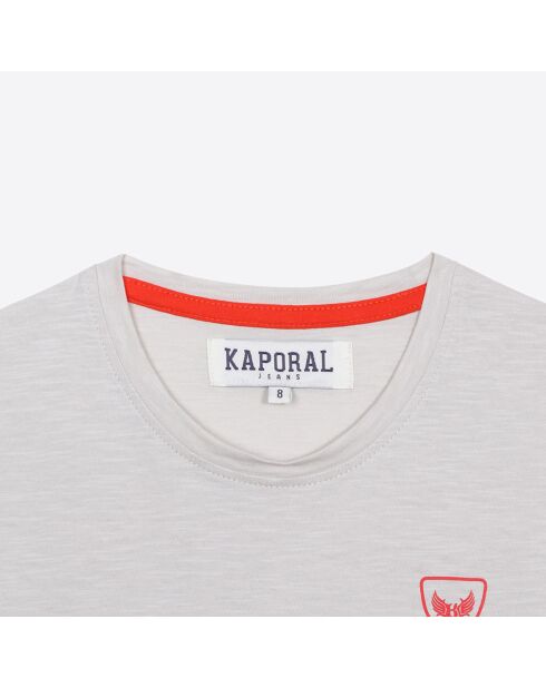 T-Shirt en Coton Manches Courtes gris perle