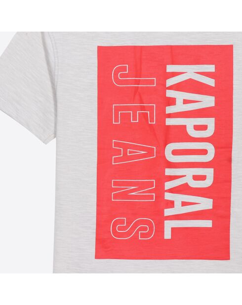T-Shirt en Coton Manches Courtes gris perle