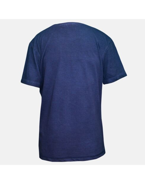 T-Shirt en Coton Manches Courtes bleu marine