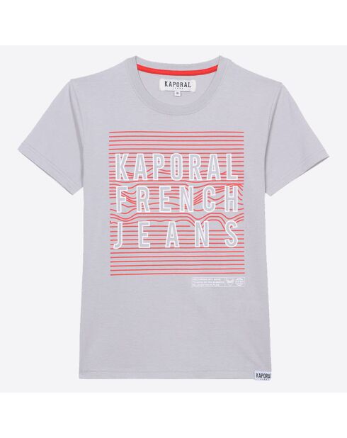 T-Shirt 100% Coton Bio Manches Courtes gris perle