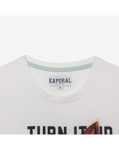 T-Shirt en Coton Manches Courtes écru