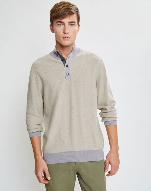 Pull col montant Armur beige