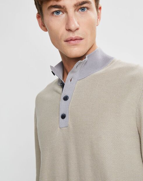 Pull col montant Armur beige