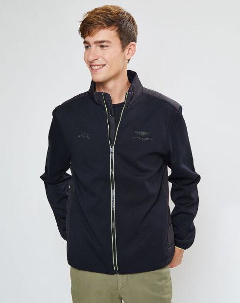 Blouson Aston Martin Racing Jersey bimatière noir