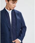 Blazer en Laine doublure amovible bleu foncé