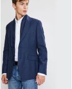 Blazer en Laine doublure amovible bleu foncé