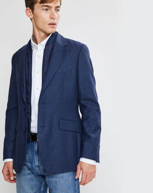 Blazer en Laine doublure amovible bleu foncé