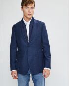 Blazer en Laine doublure amovible bleu foncé